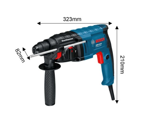 Bosch GBH 2-20 D Professional SDS Plus Rotary Hammer – Compact and Efficient Rotary Hammer for Concrete Drilling and Light Chiseling Work